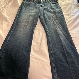 Lee Blue Flare Wide Leg Jeans size 14 short